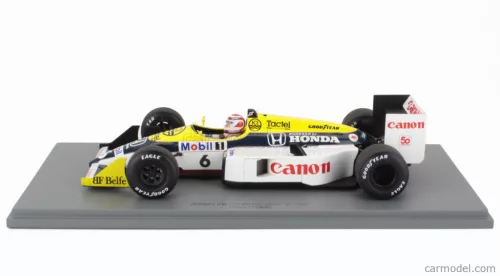 WILLIAMS  F1  FW11B HONDA N 6 WORLD CHAMPION WINNER GP MONZA ITALY 1987 NELSON PIQUET  BLUE YELLOW WHITE