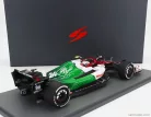 ALFA ROMEO  F1  C42 TEAM ORLEN RACING N 24 AZERBAIJAN GP 2022 GUANYU ZHOU - CON VETRINA - WITH SHOWCASE - SPECIAL BOX  WHITE RED MET GREEN