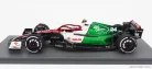 ALFA ROMEO  F1  C42 TEAM ORLEN RACING N 24 AZERBAIJAN GP 2022 GUANYU ZHOU - CON VETRINA - WITH SHOWCASE - SPECIAL BOX  WHITE RED MET GREEN