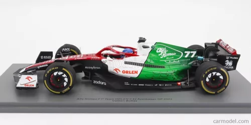 ALFA ROMEO- F1 C42 TEAM ORLEN RACING N 77 AZERBAIJAN GP 2022 VALTTERI BOTTAS - CON VETRINA - WITH SHOWCASE - SPECIAL BOX