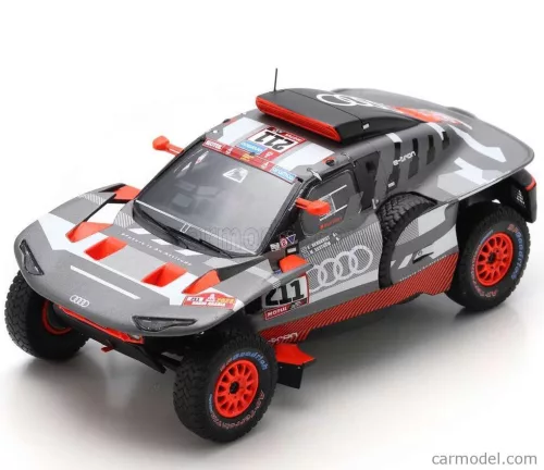 AUDI  Q E-TRON RS TEAM AUDI SPORT N 211 RALLY DAKAR 2023 MATTIAS EKSTROM - EMIL BERGKVIST  GREY SILVER BLACK