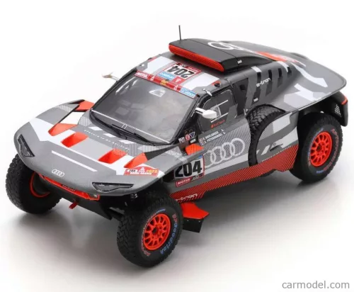 AUDI  Q E-TRON RS TEAM AUDI SPORT N 204 RALLY DAKAR 2023 STEPHANE PETERHANSEL - EDOUARD BOULANGER  GREY SILVER BLACK