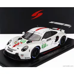   PORSCHE  911 991-2 4.2L TEAM PORSCHE GT N 91 WINNER LMGTE PRO CLASS 24h LE MANS 2022 GIANMARIA BRUNI - RICHARD LIETZ - FREDERIC MAKOWIECKI  WHITE GREY RED