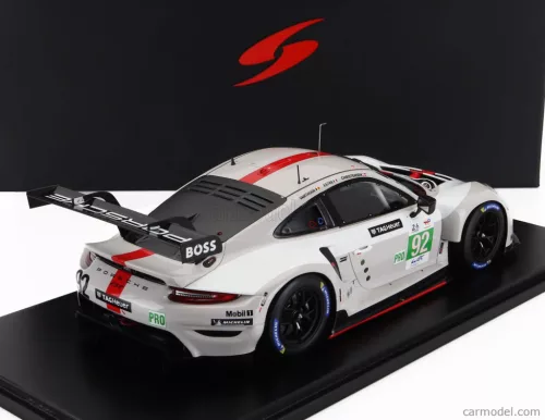 PORSCHE  911 991-2 RSR-19 4.2L TEAM PORSCHE GT N 92 24h LE MANS 2022 MICHAEL CHRISTENSEN - KEVIN ESTRE - LAURENS VANTHOOR  WHITE GREY RED