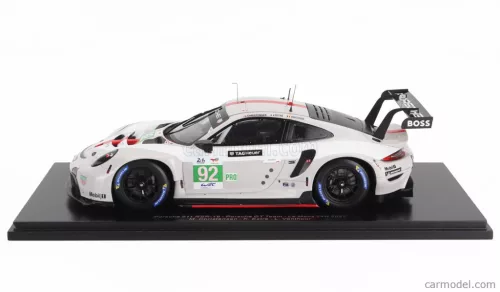 PORSCHE  911 991-2 RSR-19 4.2L TEAM PORSCHE GT N 92 24h LE MANS 2022 MICHAEL CHRISTENSEN - KEVIN ESTRE - LAURENS VANTHOOR  WHITE GREY RED