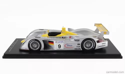 AUDI  R8 3.6L TURBO V8 TEAM AUDI SPORT JOEST N 9 2nd 24h LE MANS 2000 LAURENT AIELLO - ALLAN McNISH - STEPHANE ORTELLI  SILVER YELLOW