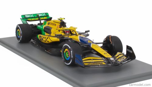 McLAREN  F1  MCL38 TEAM MCLAREN N 4 4th MONACO GP 2024 LANDO NORRIS  YELLOW GREEN BLACK