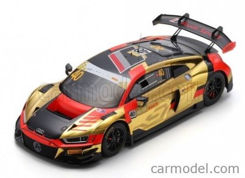AUDI  R8 LMS GT3 TEAM AUDI SPORT ASIA ABSOLUTE N 40 2nd FIA GT WORLD CUP MACAU 2023 EDOARDO MORTARA  ORANGE GOLD BLACK