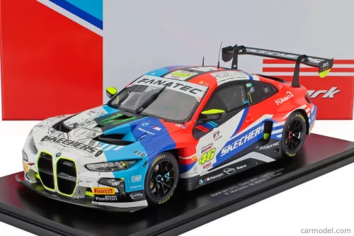 BMW  4-SERIES M4 GT3 TEAM WRT N 46 24h SPA 2024 VALENTINO ROSSI - MAXIME MARTIN - RAFFAELE MARCIELLO  WHITE BLUE RED