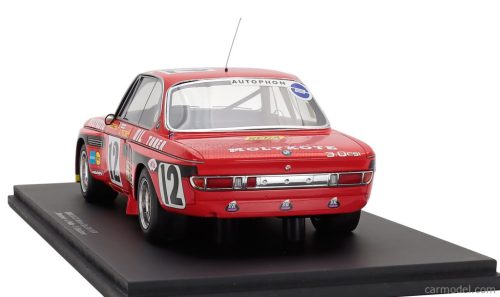 BMW  3.0 CSL TEAM LUIGI RACING N 12 WINNER 24h SPA 1974 ALAIN PELTIER - PIERRE DIEUDONNE - JEAN XHENCEVAL  RED