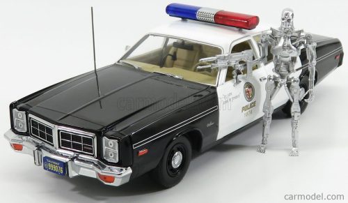 DODGE  MONACO POLICE 1977 WITH T-800 ENDOSKELETON FIGURE - THE TERMINATOR 1 1984