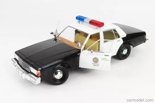 CHEVROLET  CAPRICE METROPOLITAN POLICE 1987 - TERMINATOR 2 MOVIE 1991 - THE JUDGMENT DAY - IL GIORNO DEL GIUDIZIO - WITH T-1000 LIQUID METAL ANDROID FIGURE