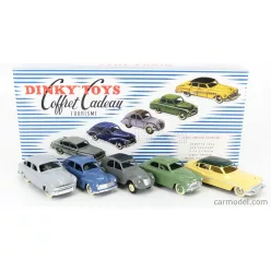   BUICK  COFFRET CADEAU TOURISME SET 5X ROADMASTER 1955 - PEUGEOT 203 1940 - FORD VEDETTE 1954 - CITROEN 2CV 1955 - SIMCA 9 ARONDE 1953  VARIOUS