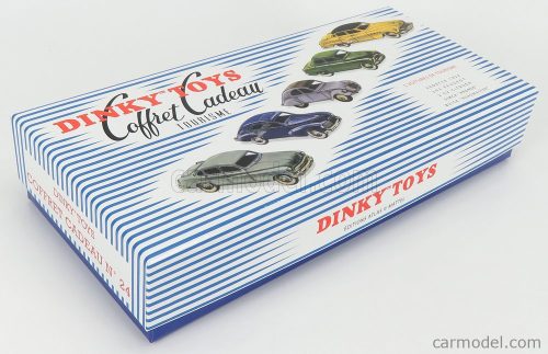 BUICK  COFFRET CADEAU TOURISME SET 5X ROADMASTER 1955 - PEUGEOT 203 1940 - FORD VEDETTE 1954 - CITROEN 2CV 1955 - SIMCA 9 ARONDE 1953  VARIOUS
