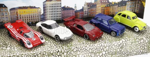 RENAULT  SET 5X R5 TURBO 1981 - CITROEN 2CV 1982 - LAMBORGHINI COUNTACH 1989 - TOYOTA 2000 GT 1969 - 917K N 23 WINNER 24h LE MANS 1970 H.HERRMANN - R.ATTWOOD  VARIOUS