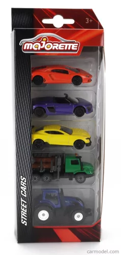 LAMBORGHINI  SET 5X AVENTADOR - AUDI R8 SPIDER - FORD USA MUSTANG - MERCEDES ZETROS TRUCK - VALTRA T4 TRACTOR  VARIOUS