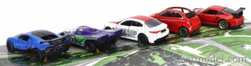 PORSCHE  SET 5X 911 991 GT3 RS COUPE 2017 - BUGATTI CHIRON N 16 2018 - 500e ELECTRIC CAR CABRIOLET OPEN 2020 - ALFA ROMEO GILUA QUADRIFOGLIO 2016 - 917K HIPPIE MARTINI RACING TEAM N 35 6h WATKINS GLEN 1970 G.V.LENNEP - G.LARROUSSE  VARIOUS