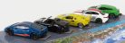 LAMBORGHINI  SET ASSORTMENT 5 PIECES ITALY DREAMS CARS - URUS - COUNTACH LP400 - HURACAN AVIO - ALFA ROMEO GIULIA - 4C SPIDER  VARIOUS