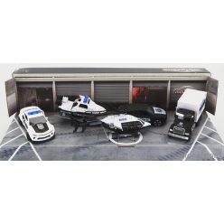   CHEVROLET  SET ASSORTMENT 5 CARS POLICE FORCE PIECES  WHITE BLACK
