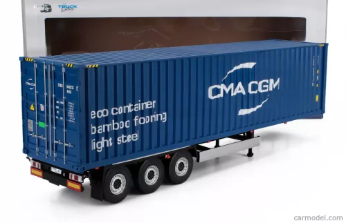 ACCESSORIES  TRAILER FOR TRUCK - RIMORCHIO TRASPORTO CONTAINER  BLUE