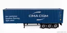 ACCESSORIES  TRAILER FOR TRUCK - RIMORCHIO TRASPORTO CONTAINER  BLUE