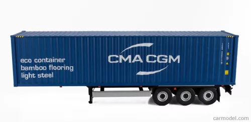 ACCESSORIES  TRAILER FOR TRUCK - RIMORCHIO TRASPORTO CONTAINER  BLUE
