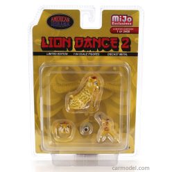 FIGURES  SET 4X LION DANCE 2  YELLOW