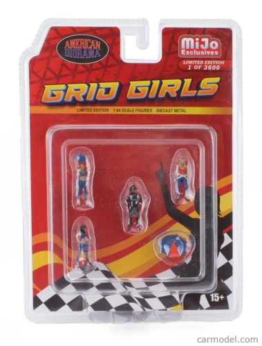 FIGURES  SET 4X GRID GIRLS  VARIOUS