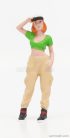 FIGURES  GIRL HIP HOP - 1  BEIGE GREEN