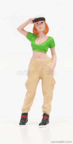 FIGURES  GIRL HIP HOP - 1  BEIGE GREEN