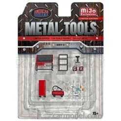 ACCESSORIES  SET OFFICINA GARAGE TOOL  GREY RED