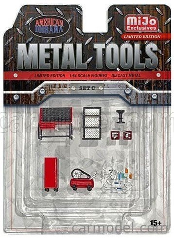 ACCESSORIES  SET OFFICINA GARAGE TOOL  GREY RED