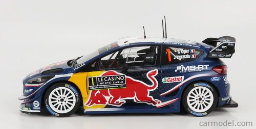 FORD ENGLAND  FIESTA WRC RED BULL N 1 WINNER RALLY MONTECARLO 2018 S.OGIER - J.INGRASSIA