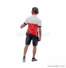 FIGURES  MAN RACE CREW II  BLACK RED WHITE