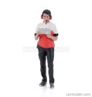 FIGURES  MAN RACE CREW III  BLACK RED WHITE