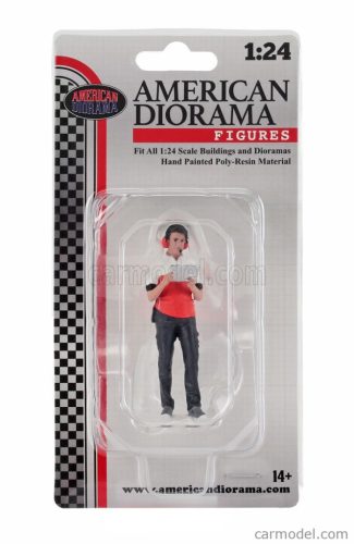 FIGURES  MAN RACE CREW III  BLACK RED WHITE
