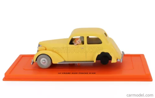 TIN TIN  TIN TIN LA VOITURE ACCIDENTEE DU CRABE AUX PRINCES D'OR 1944  MATT YELLOW