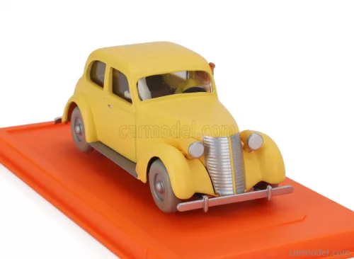 TIN TIN  TIN TIN LA VOITURE ACCIDENTEE DU CRABE AUX PRINCES D'OR 1944  MATT YELLOW