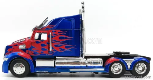 WESTERN STAR  5700 XE TRACTOR TRUCK 2009 - OPTIMUS PRIME TRANSFORMERS V L'ULTIMO CAVALIERE - MOVIE 2017  BLUE MET RED