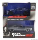 FORD USA  SET 2X FAST & FURIOUS - MUSTANG GT COUPE 2016 - PLYMOUTH ROAD RUNNER 1970  BLUE GREY