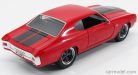CHEVROLET  DOM'S CHEVY CHEVELLE 454SS 1970 - FAST & FURIOUS  IV (2009) - SOLO PARTI ORIGINALI - ORIGINAL PARTS  RED BLACK