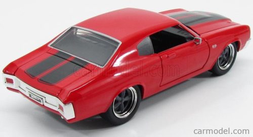 CHEVROLET  DOM'S CHEVY CHEVELLE 454SS 1970 - FAST & FURIOUS  IV (2009) - SOLO PARTI ORIGINALI - ORIGINAL PARTS  RED BLACK