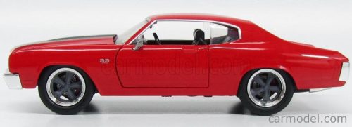 CHEVROLET  DOM'S CHEVY CHEVELLE 454SS 1970 - FAST & FURIOUS  IV (2009) - SOLO PARTI ORIGINALI - ORIGINAL PARTS  RED BLACK