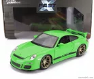 PORSCHE  911 997 GT3 RS COUPE 2007 - FAST & FURIOUS  GREEN