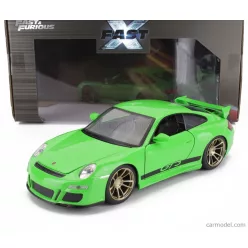 PORSCHE  911 997 GT3 RS COUPE 2007 - FAST & FURIOUS  GREEN