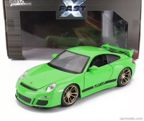 PORSCHE  911 997 GT3 RS COUPE 2007 - FAST & FURIOUS  GREEN