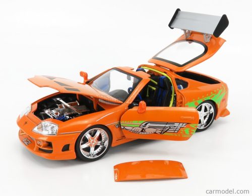 TOYOTA  SUPRA MKIV 1995 - PAUL WALKER - WITH BRIAN O'CONNER FIGURE - FAST & FURIOUS 1 2001