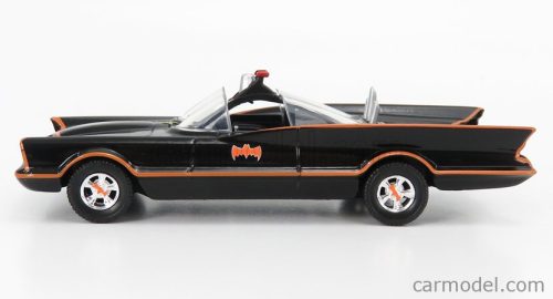 BATMAN  BATMOBILE 1966 - CLASSIC TV SERIES WITH BATMAN FIGURE  BLACK RED