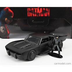   BATMAN  BATMOBILE WITH FIGURE 2022 - THE BATMAN MOVIE  MATT BLACK