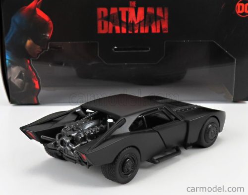 BATMAN  BATMOBILE WITH FIGURE 2022 - THE BATMAN MOVIE  MATT BLACK